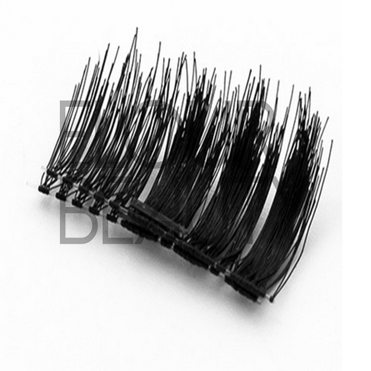 Newest invisiband magnetic false eyelashes China manufacturer EA08